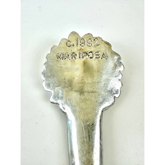 Mariposa Salad Server fork 1992 Summertime Sun flower Silver Metal - Picture 3 of 6